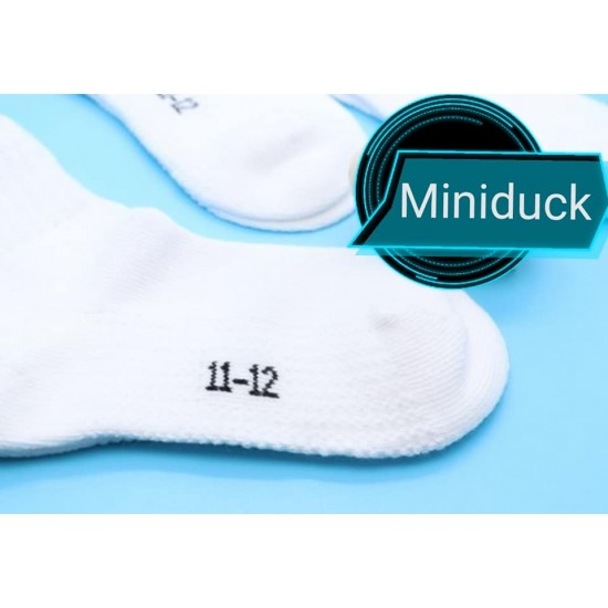 Miniduck 返學白短袜(3對裝)