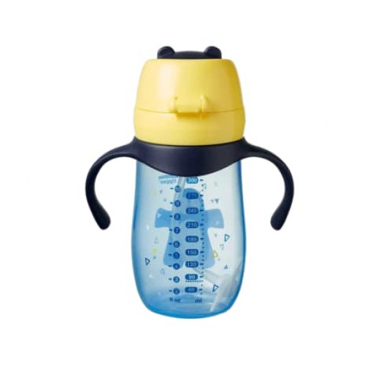 Tommee Tippee 300ml 雙耳軟管學飲杯