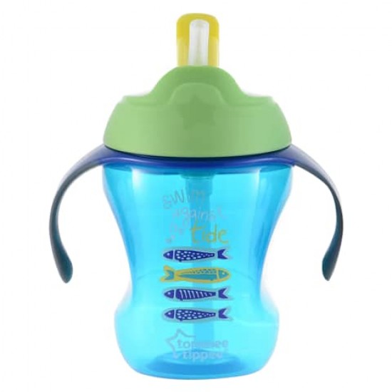 Tommee Tippee 230ml 防漏軟吸管學習杯