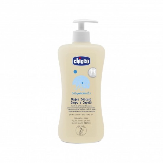 Chicco Baby Moments溫和洗髮沐浴露 - 500ml